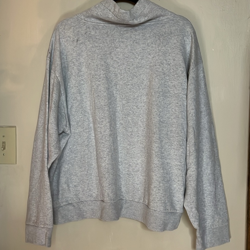 Victoria's Secret PINK Everyday Lounge COWL Neck Sweatshirt Heather Grey XXL - Picture 9 of 16